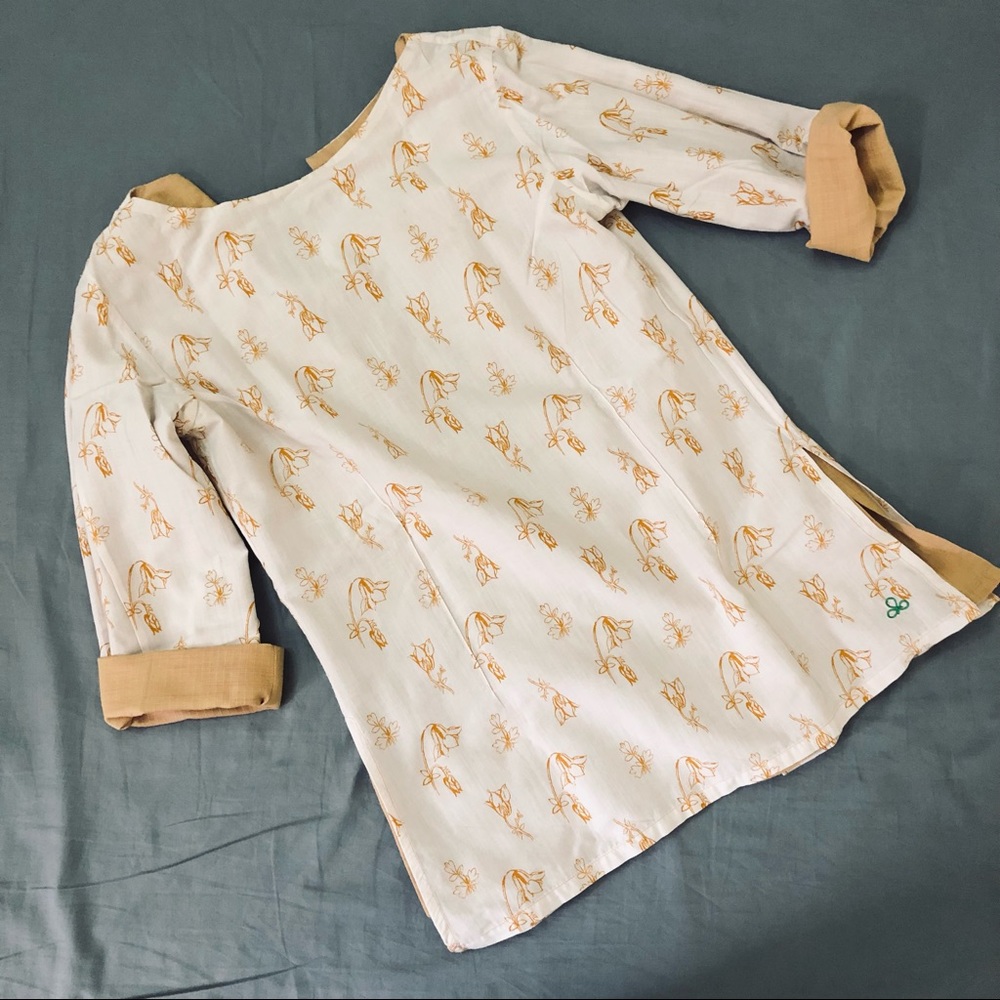 Reversible contrast cotton tunic - Picture 6 of 6